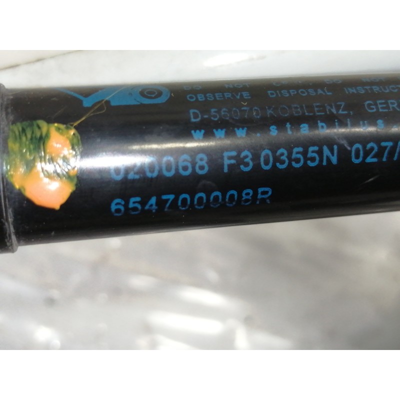 Recambio de amortiguadores capo para renault scenic iii dynamique referencia OEM IAM 654700008R  