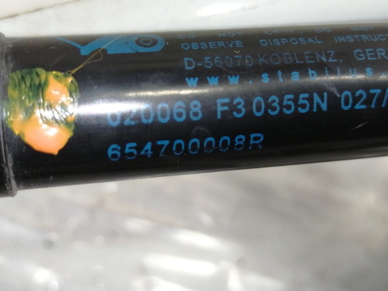 Recambio de amortiguadores capo para renault scenic iii dynamique referencia OEM IAM 654700008R  