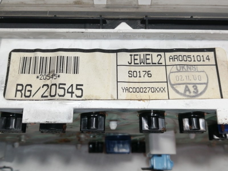 Recambio de cuadro instrumentos para mg serie 25 (rf) comfort (5-ptas.) referencia OEM IAM AR0051014  