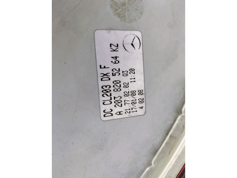 Recambio de piloto trasero derecho para mercedes-benz clase clc (cl203) clc 220 cdi (la) (203.708) referencia OEM IAM A203820526