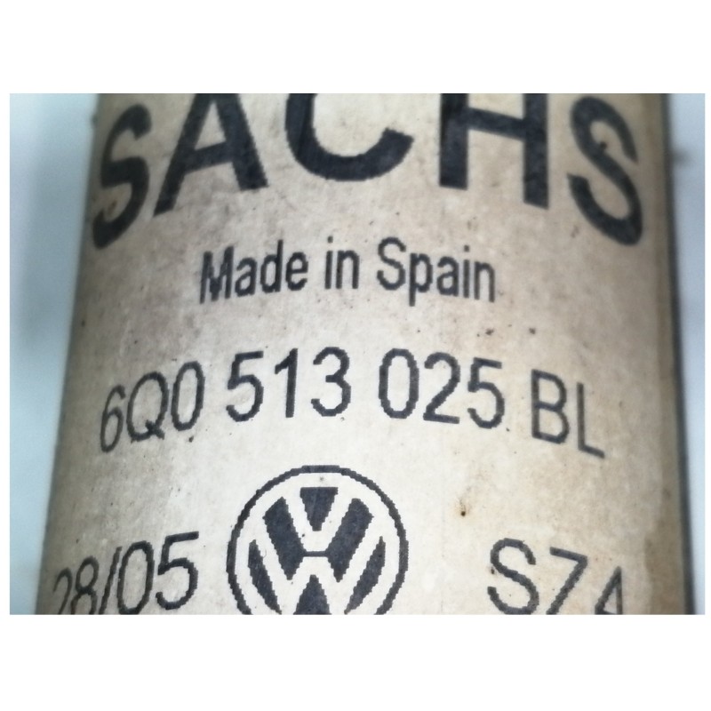 Recambio de amortiguador trasero derecho para volkswagen polo (9n3) advance referencia OEM IAM 6Q0513025BL  