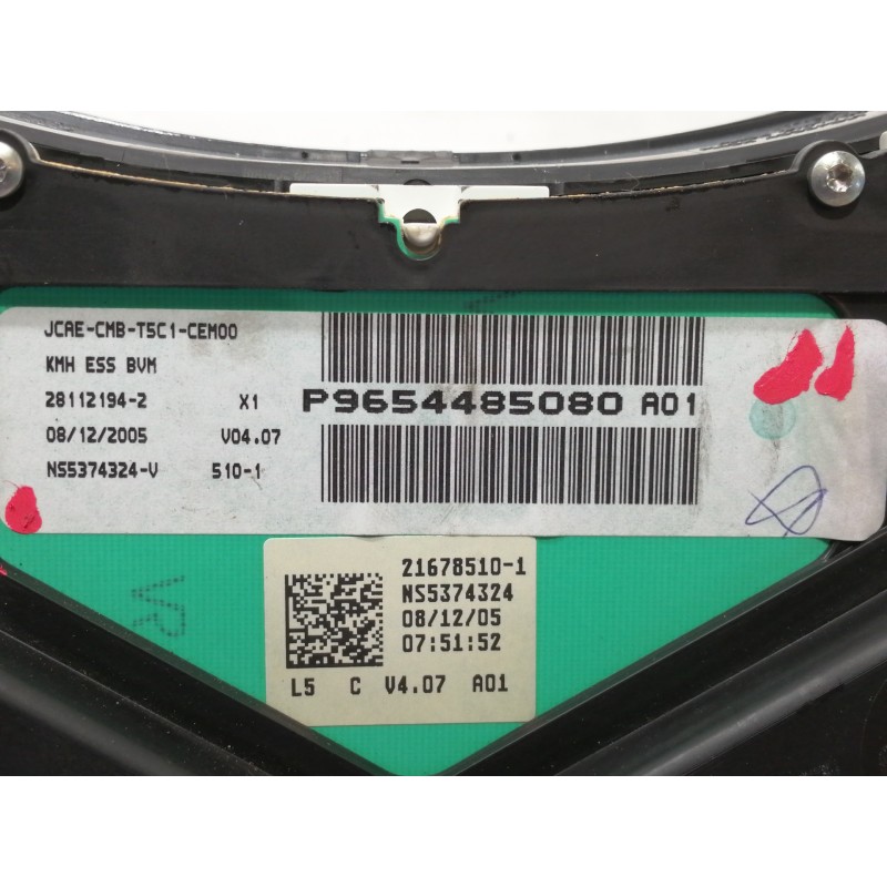 Recambio de cuadro instrumentos para peugeot 307 berlina (s2) xs referencia OEM IAM 216518703  