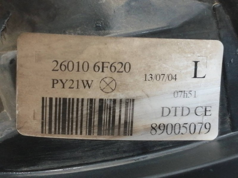 Recambio de faro derecho para nissan micra (k11) básico referencia OEM IAM 260106F620  