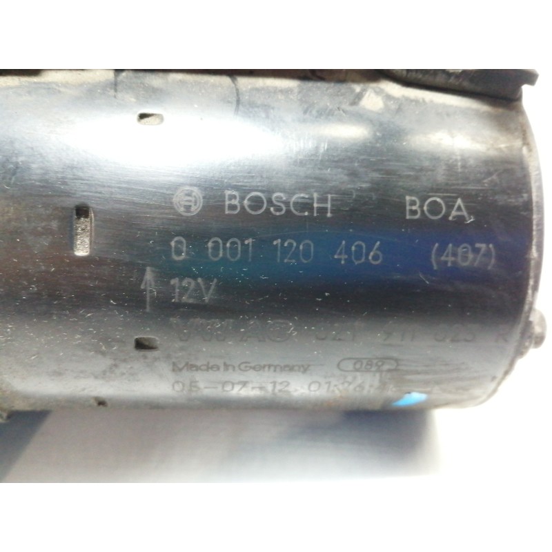 Recambio de motor arranque para volkswagen polo (9n3) advance referencia OEM IAM 0001120406 02T911023R 