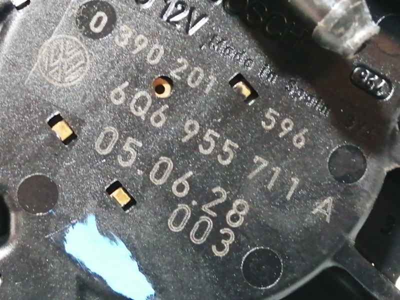 Recambio de motor limpia trasero para volkswagen polo (9n3) advance referencia OEM IAM 6Q6955711A 0390201596 