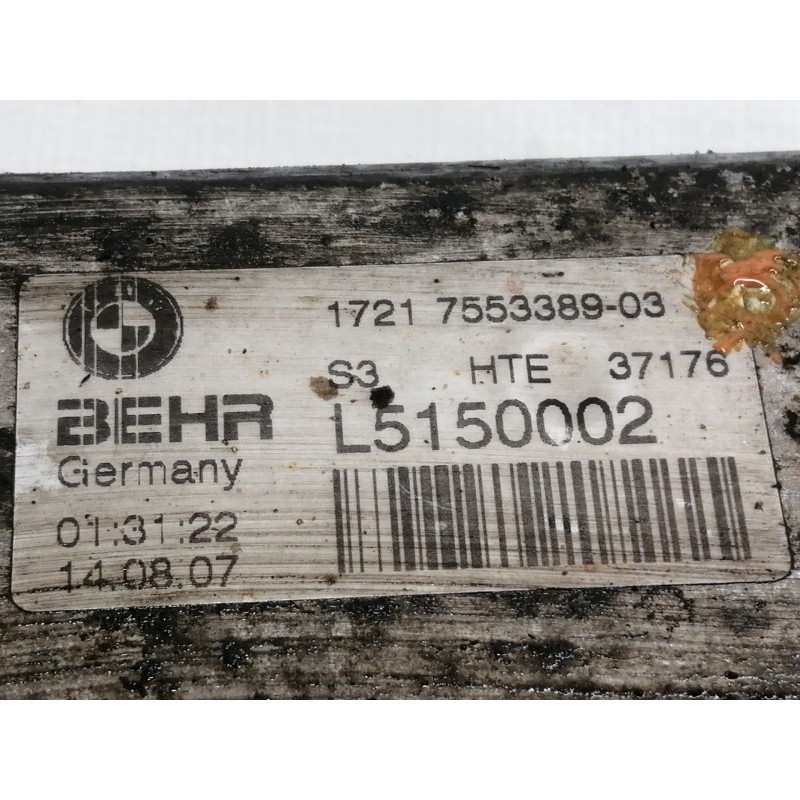 Recambio de radiador caja cambios para bmw x5 (e70) 3.0d referencia OEM IAM 17217553389 17217558267 