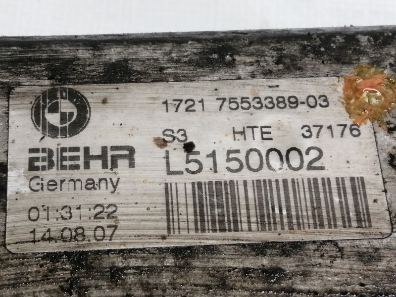 Recambio de radiador caja cambios para bmw x5 (e70) 3.0d referencia OEM IAM 17217553389 17217558267 