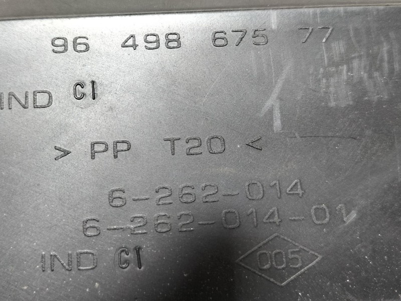 Recambio de guantera para peugeot 1007 dolce referencia OEM IAM 9649867577  