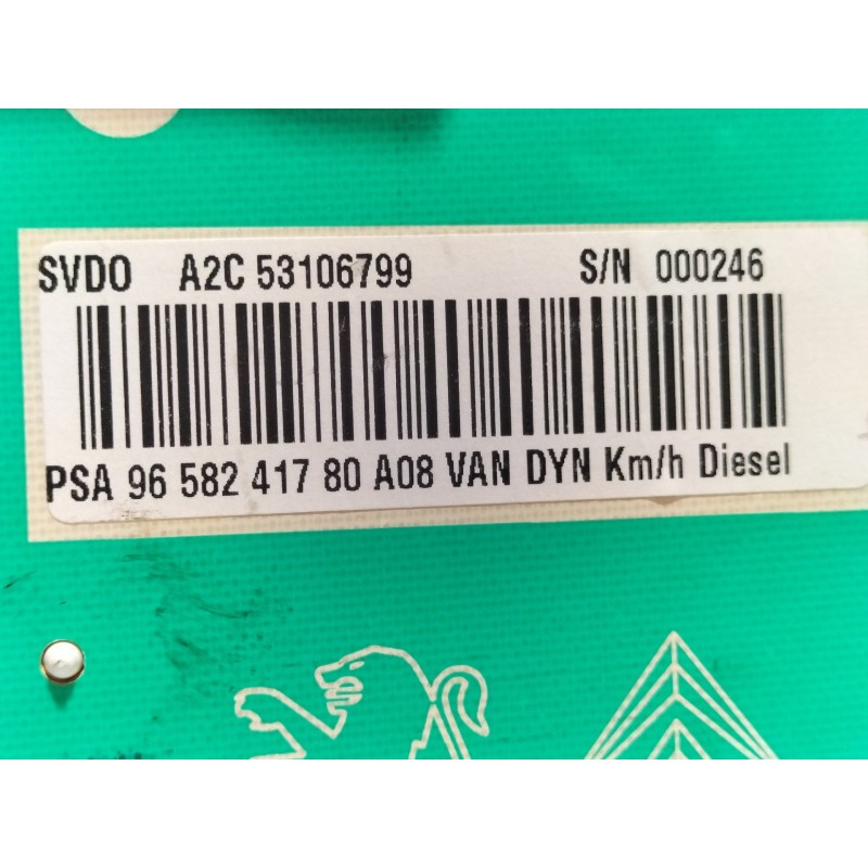 Recambio de cuadro instrumentos para peugeot 1007 dolce referencia OEM IAM 9658241780  