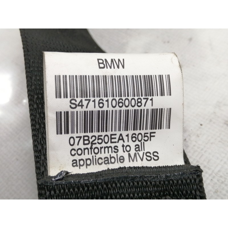 Recambio de cinturon seguridad trasero derecho para bmw x5 (e70) 3.0d referencia OEM IAM 606345600A  