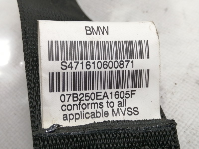 Recambio de cinturon seguridad trasero derecho para bmw x5 (e70) 3.0d referencia OEM IAM 606345600A  