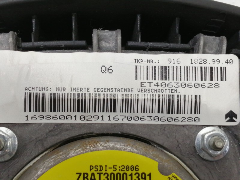 Recambio de airbag delantero izquierdo para mercedes-benz clase a (w169) a 150 (169.031) referencia OEM IAM 91618289940 ET406306