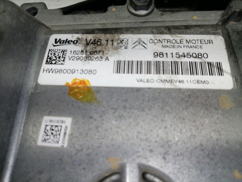 Recambio de centralita motor uce para citroën c4 cactus feel edition referencia OEM IAM 9811545080  