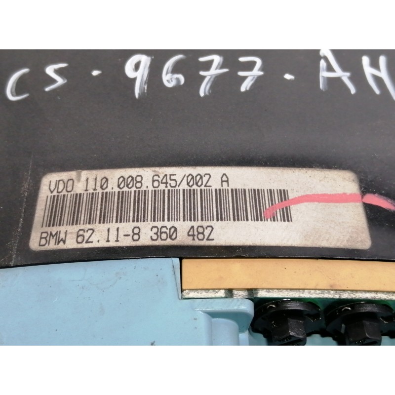 Recambio de cuadro instrumentos para bmw serie 3 compacto (e36) 316i referencia OEM IAM 110008645002A  