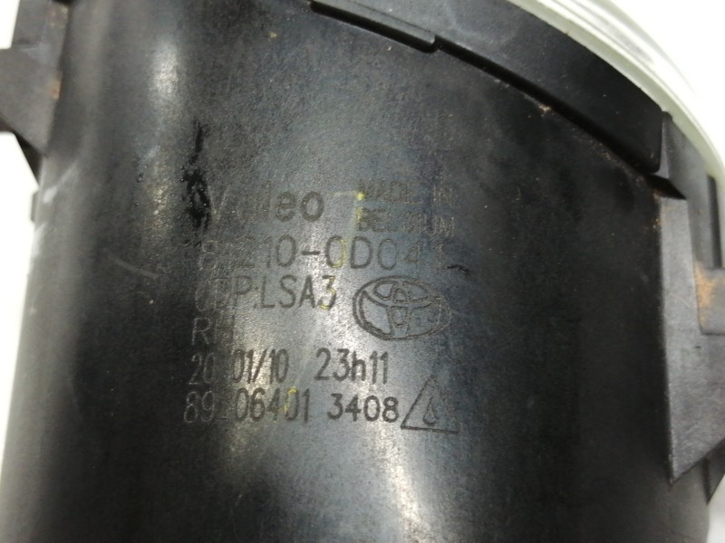 Recambio de faro antiniebla derecho para toyota auris ts referencia OEM IAM 89210656  