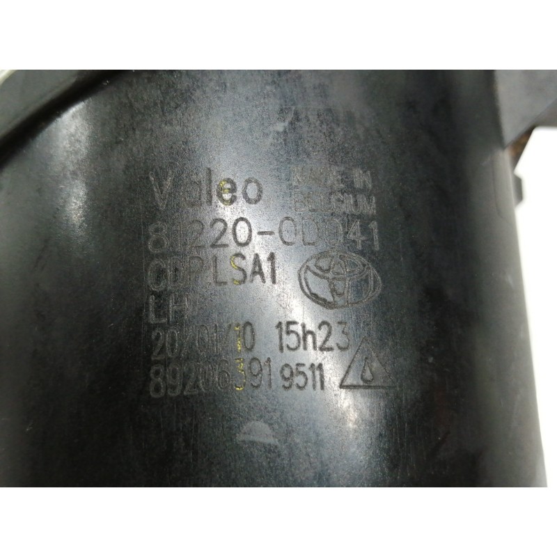 Recambio de faro antiniebla izquierdo para toyota auris ts referencia OEM IAM 89210657  