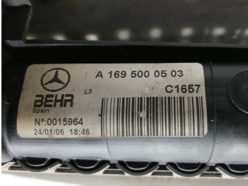 Recambio de radiador agua para mercedes-benz clase a (w169) a 150 (169.031) referencia OEM IAM A1695000503 A169500704 C1666 C165