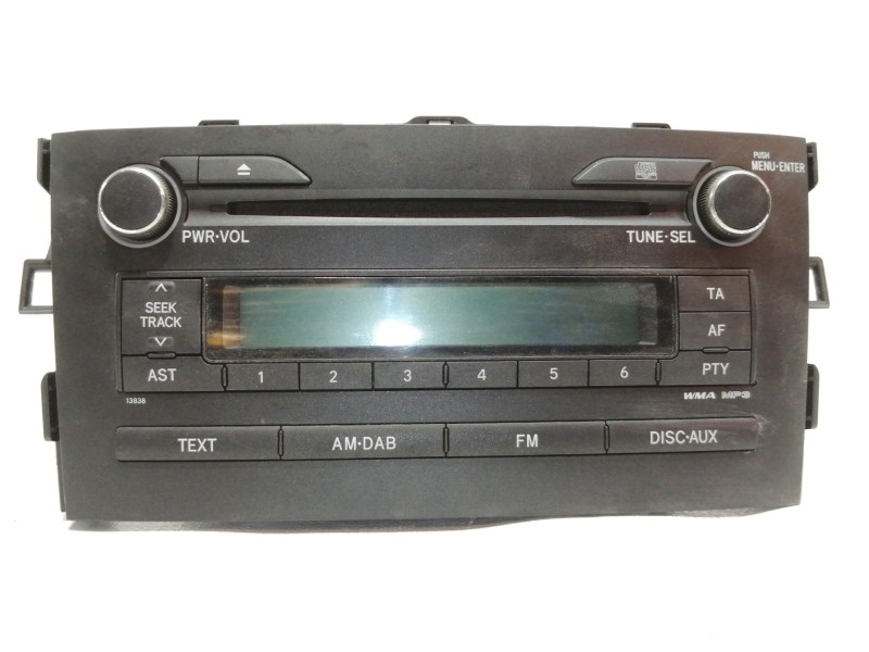 Recambio de sistema audio / radio cd para toyota auris ts referencia OEM IAM 8612002A50  
