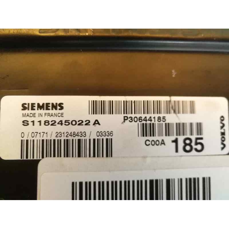 Recambio de centralita motor uce para volvo s40 berlina 1.8 cat referencia OEM IAM S118245022A  