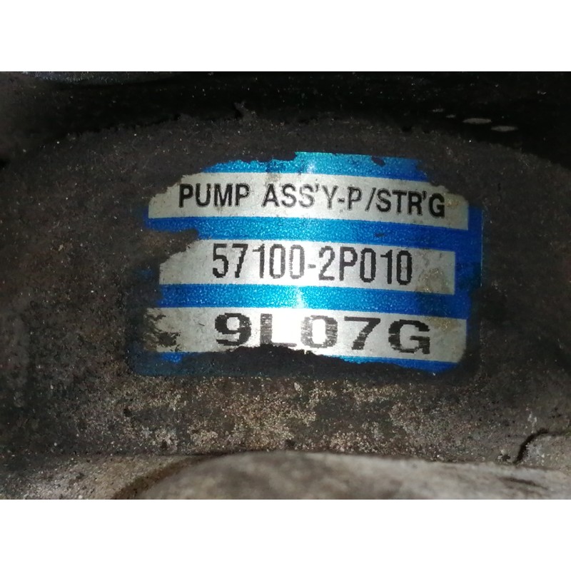 Recambio de bomba direccion para kia sorento emotion 4wd referencia OEM IAM 571002P010 9L07G 49A76911