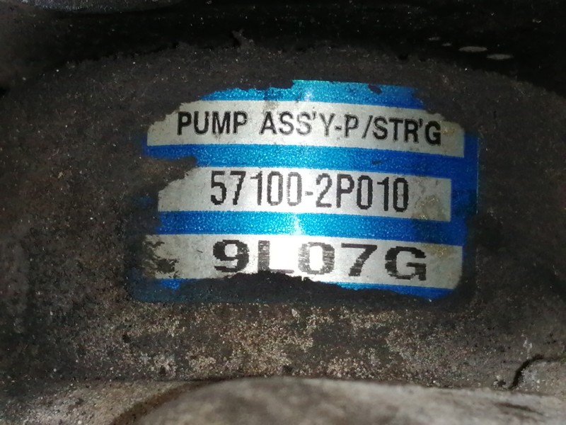 Recambio de bomba direccion para kia sorento emotion 4wd referencia OEM IAM 571002P010 9L07G 49A76911