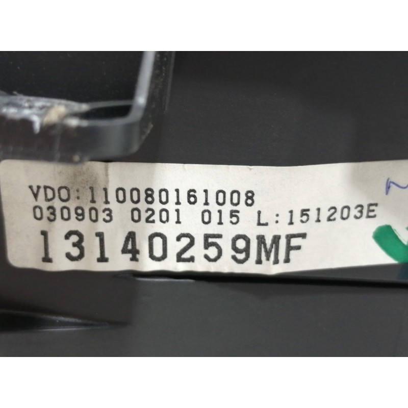 Recambio de cuadro instrumentos para opel meriva cosmo referencia OEM IAM 110080161008  