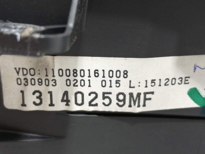 Recambio de cuadro instrumentos para opel meriva cosmo referencia OEM IAM 110080161008  