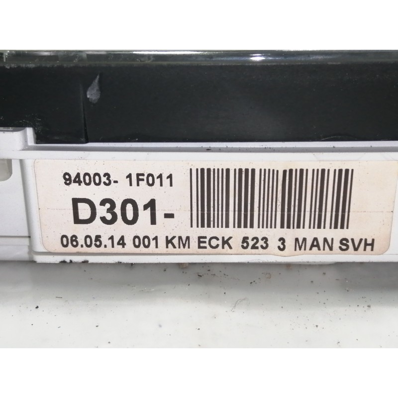 Recambio de cuadro instrumentos para kia sportage active 4x4 referencia OEM IAM 940031F011  