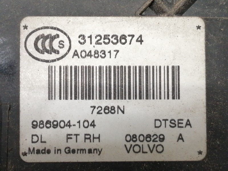 Recambio de cerradura puerta delantera derecha para volvo xc70 kinetic awd referencia OEM IAM A048317 986904104 