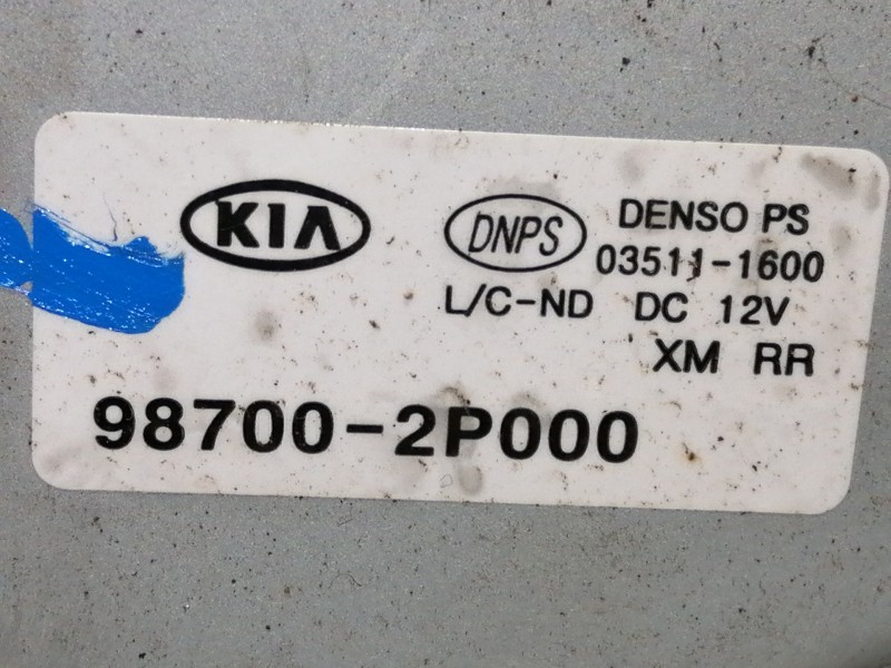 Recambio de motor limpia trasero para kia sorento emotion 4wd referencia OEM IAM 987002P000 035111600 
