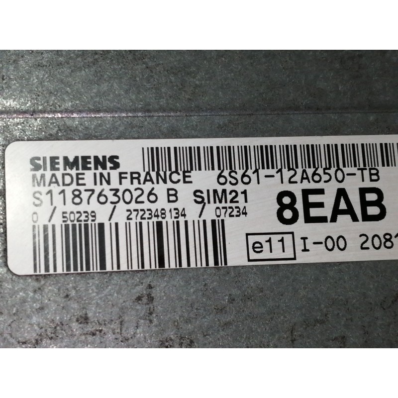 Recambio de centralita motor uce para ford fiesta (cbk) ghia referencia OEM IAM 6S6112A650TB  