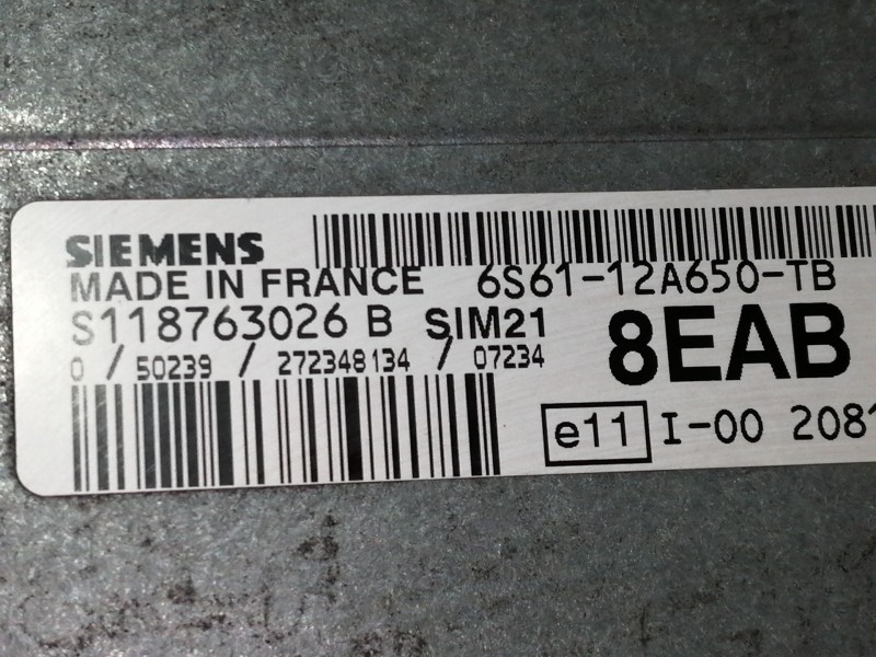 Recambio de centralita motor uce para ford fiesta (cbk) ghia referencia OEM IAM 6S6112A650TB  