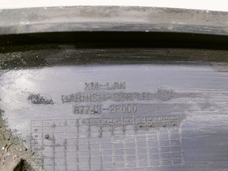 Recambio de aletin trasero derecho para kia sorento emotion 4wd referencia OEM IAM 877432P000 877422P000 