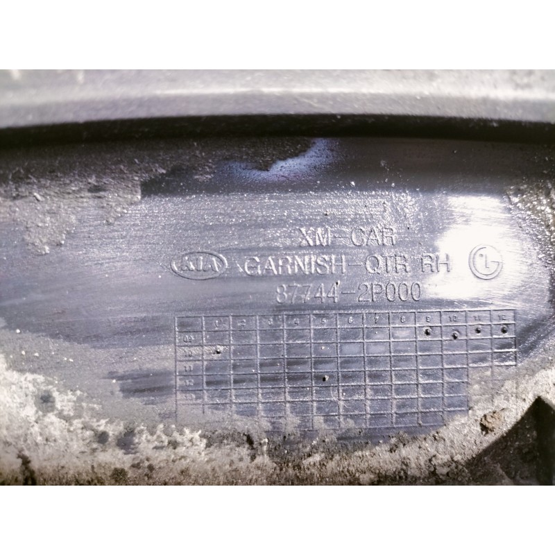 Recambio de aletin trasero izquierdo para kia sorento emotion 4wd referencia OEM IAM 877412P000 877412P000 