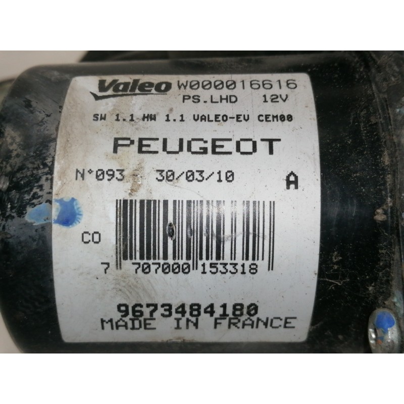 Recambio de motor limpia delantero para peugeot rcz basis referencia OEM IAM 9673484180 W000016616 