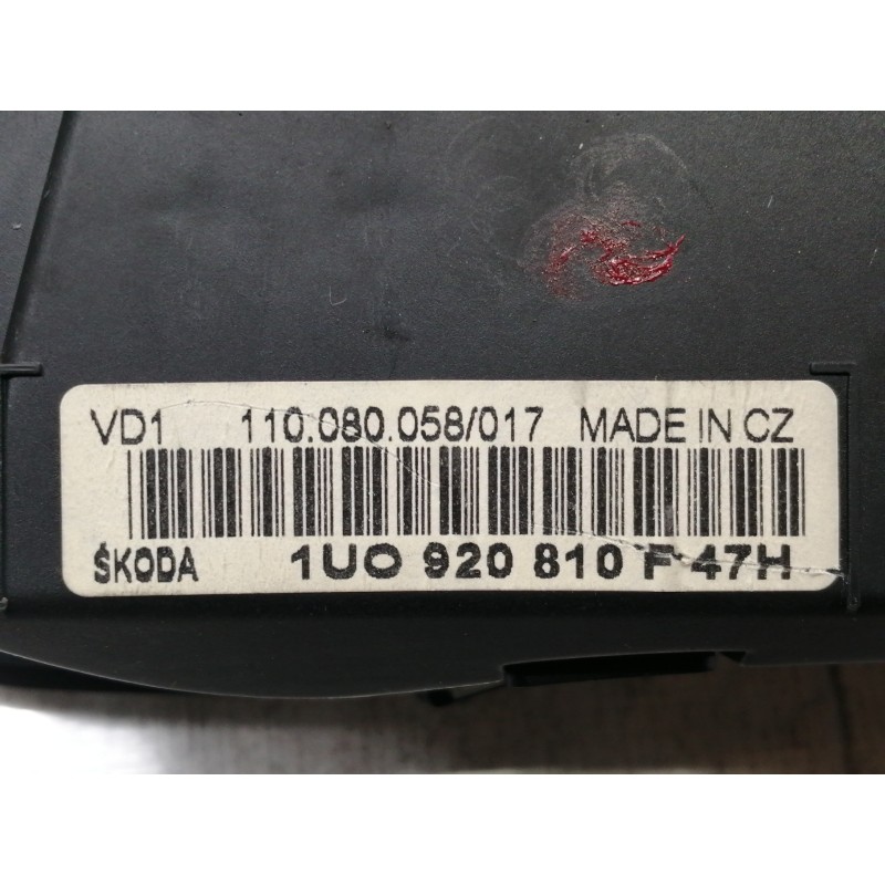 Recambio de cuadro instrumentos para skoda octavia berlina (1u2) 1.9 tdi referencia OEM IAM 1U0920810F47H 110080058 81071428 883