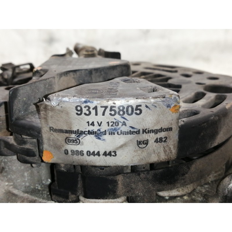 Recambio de alternador para opel vectra c berlina comfort referencia OEM IAM 0124515032 09131133 93175805 0986044443 