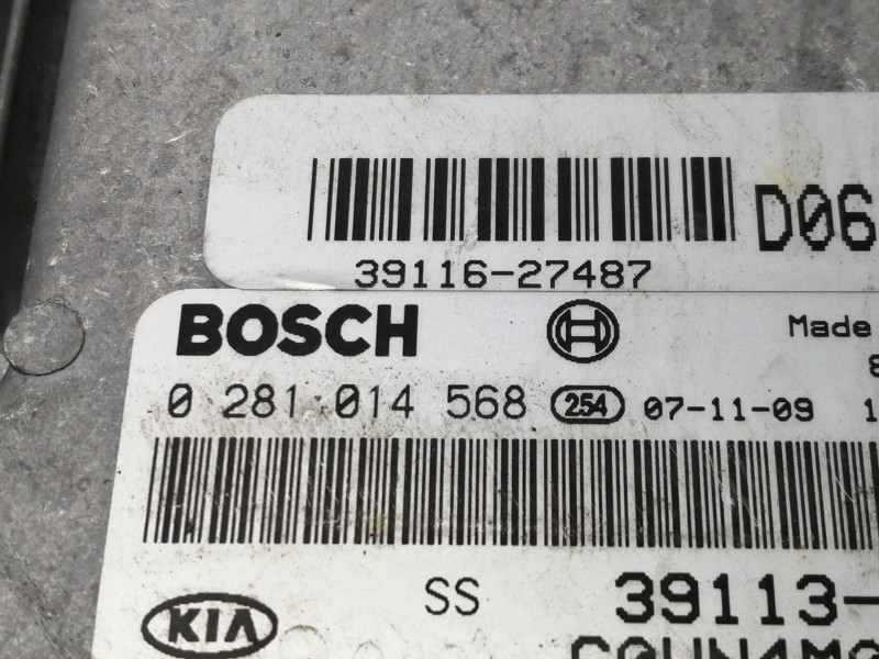 Recambio de centralita motor uce para kia carens (un) referencia OEM IAM 0281014568  
