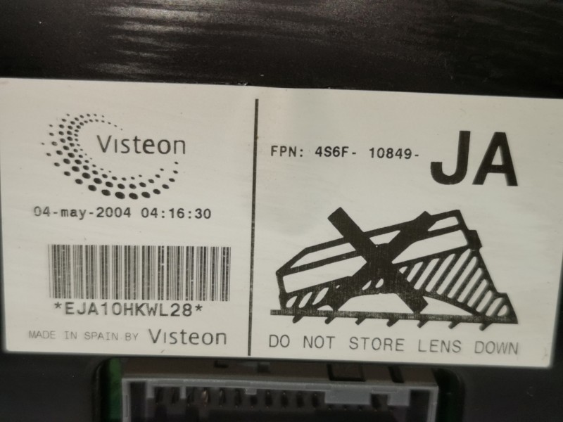 Recambio de cuadro instrumentos para ford fiesta (cbk) ambiente referencia OEM IAM 4S6F10849JA 2S6F10A855A 