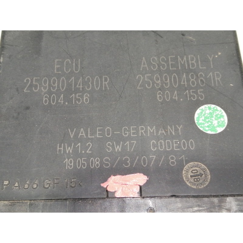 Recambio de modulo electronico para renault koleos dynamique pack2 referencia OEM IAM 259901430R 259904861R 