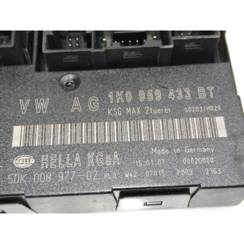 Recambio de modulo electronico para skoda octavia berlina (1z3) 1.9 tdi referencia OEM IAM 1K0959433BT 5DK00897702 
