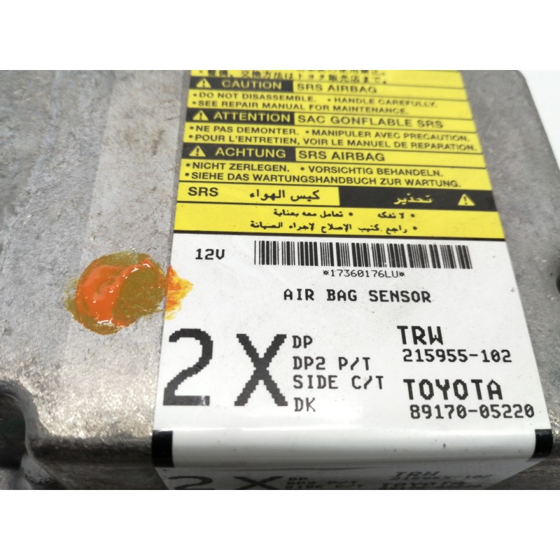 Recambio de centralita airbag para toyota avensis wagon (t25) 2.0 d-4d executive referencia OEM IAM 215955102  