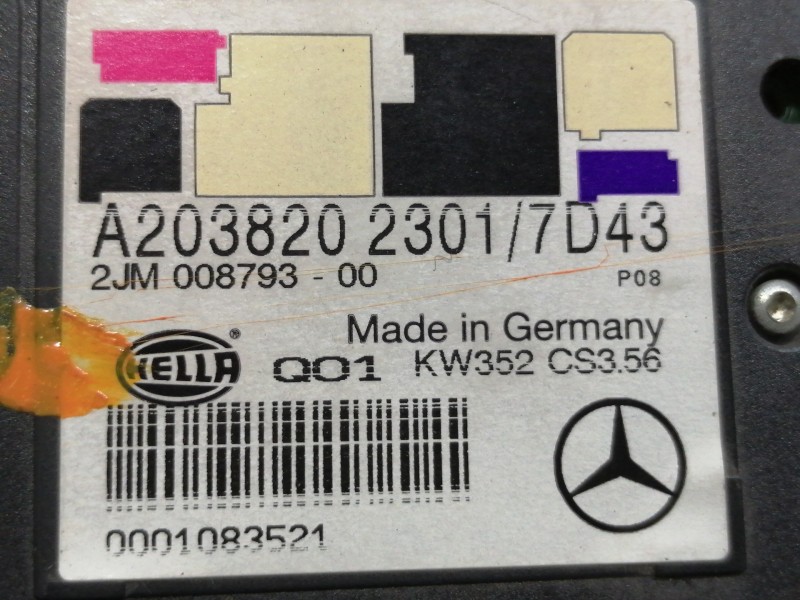 Recambio de luz interior para mercedes-benz clase c (w203) sportcoupe c 220 cdi (203.706) referencia OEM IAM A2038202301  