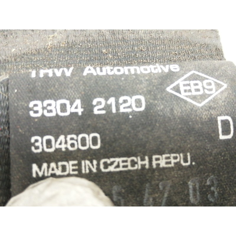 Recambio de cinturon seguridad delantero derecho para nissan kubistar (x76) premium (l1) referencia OEM IAM 33042120  