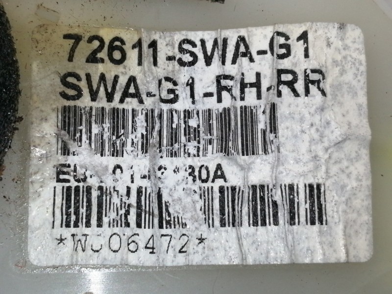 Recambio de cerradura puerta trasera derecha para honda cr-v (re) comfort referencia OEM IAM 72611SWAG1  