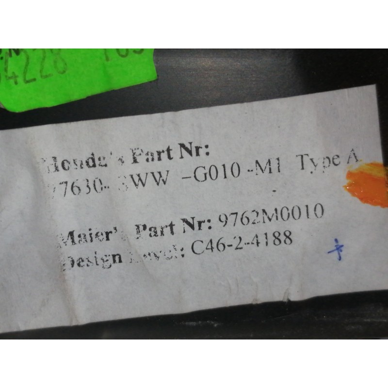 Recambio de rejilla aireadora para honda cr-v (re) comfort referencia OEM IAM 77630SWA  