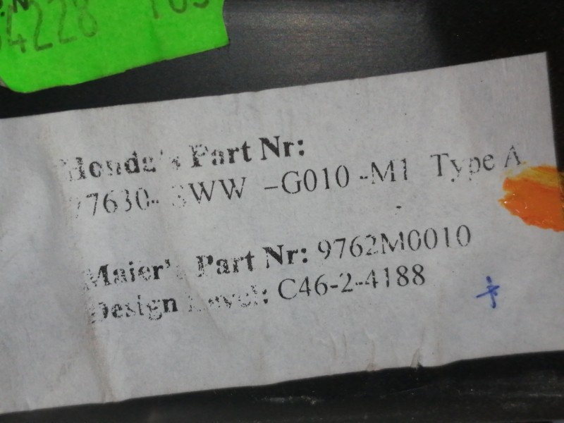 Recambio de rejilla aireadora para honda cr-v (re) comfort referencia OEM IAM 77630SWA  