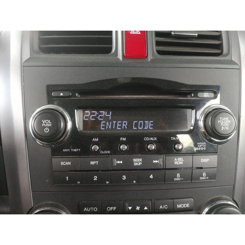 Recambio de sistema audio / radio cd para honda cr-v (re) comfort referencia OEM IAM 39100SWAG101M1  