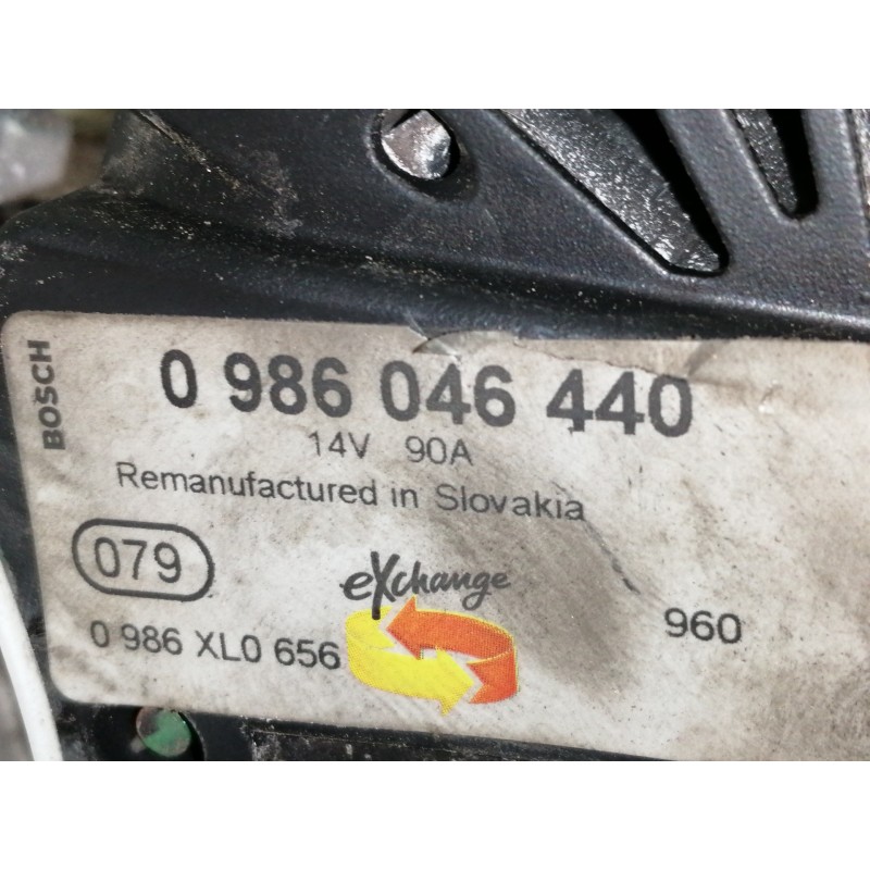 Recambio de alternador para renault twingo authentique referencia OEM IAM 0986046440  