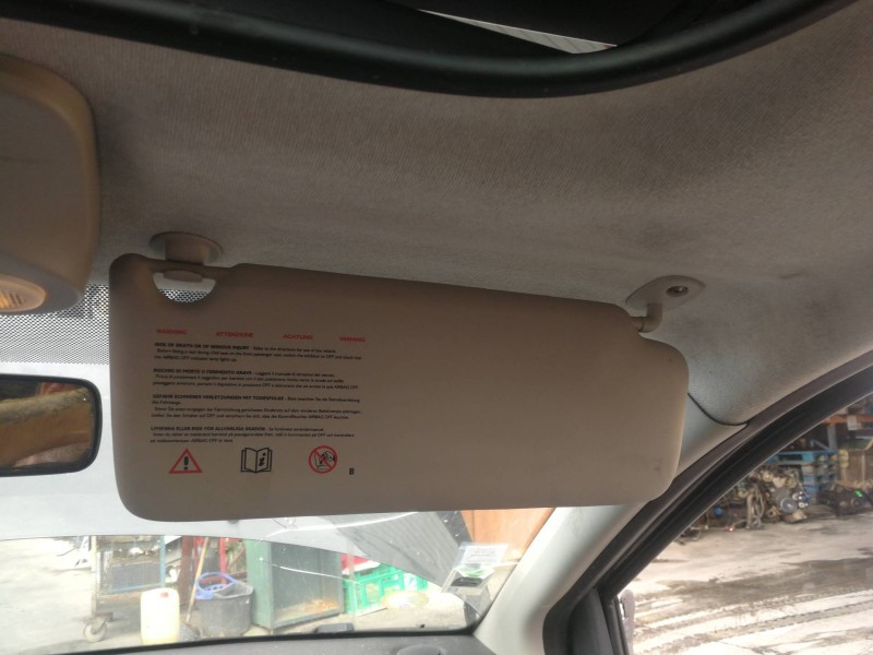 Recambio de parasol derecho para renault twingo authentique referencia OEM IAM 7700849118  